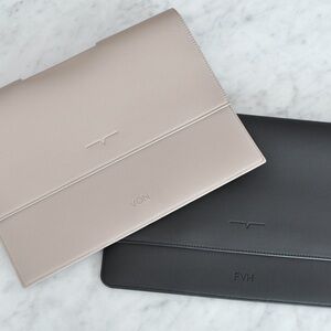 FVH/VON Leather Tech Sleeve - Taupe